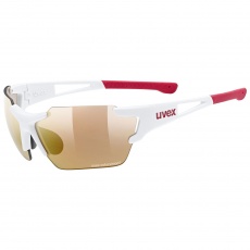 2022 UVEX BRÝLE SPORTSTYLE 803 SMALL RACE VM CV, WHITE MAT - RED (8306)