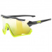 2022 UVEX BRÝLE SPORTSTYLE 228 BLACK LIME MAT / MIRROR YELLOW (CAT. 3)