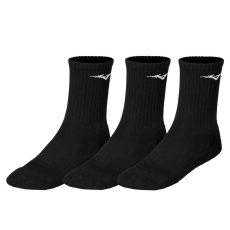 Mizuno Training 3P Socks / Black/Black/Black