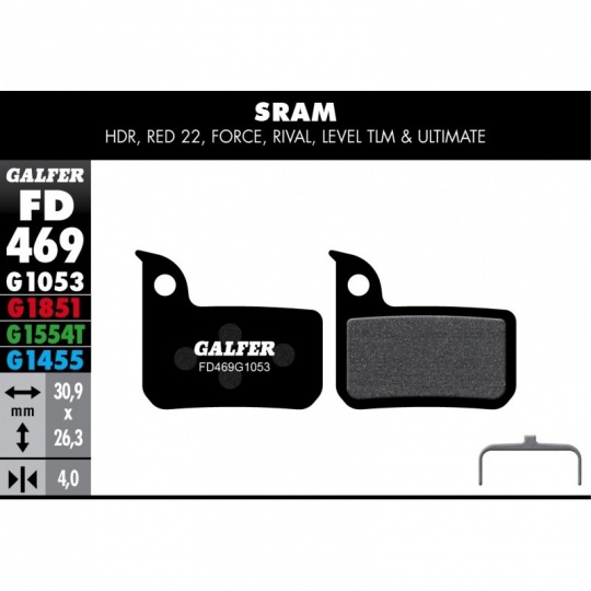 GALFER destičky SRAM FD469 standart