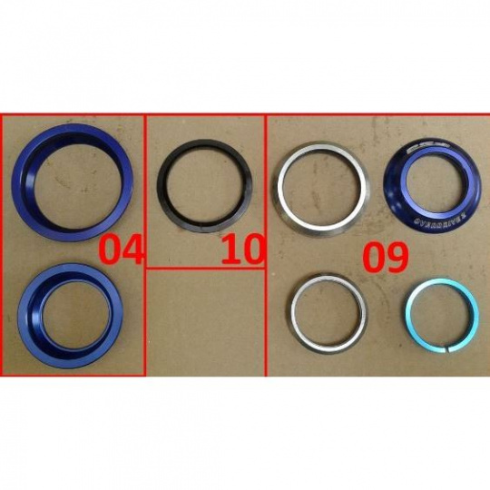 Headset No.51/52 31.8-44-56-39.8H=13.3 blue w/conespacer w/OD2/FSA LG (for XTC models)