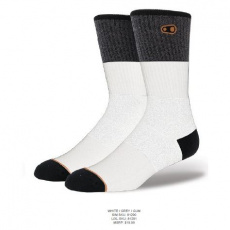 CRANKBROTHERS Icon MTB 9'' Sock-White/Grey S/M