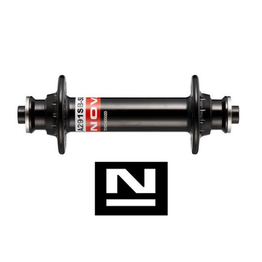 Náboj Novatec A291SB-SL, přední, 20-Děr, černý (N-logo)
