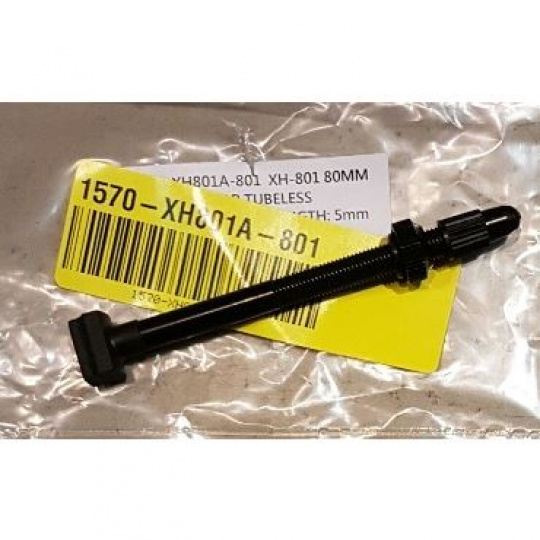 XH-801 80mm Valve blk for Tubeless