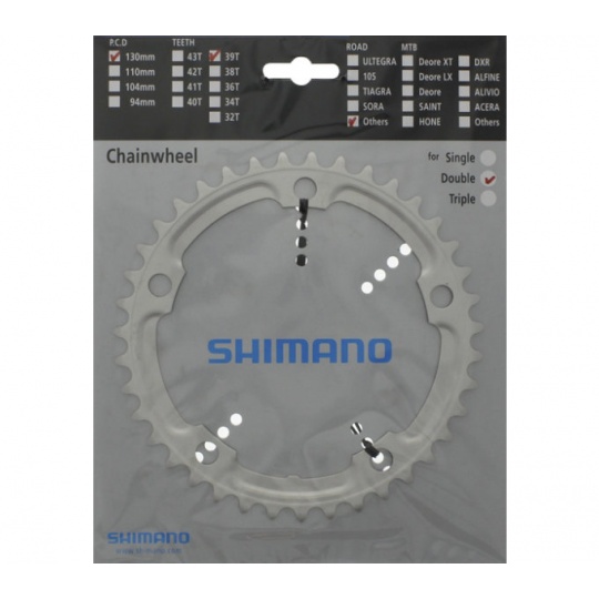 SHIMANO převodník FC-4600 39 zubů stříbrný