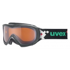 lyžařské brýle UVEX WIZZARD DL, black pacman double lens/lasergold (2722)