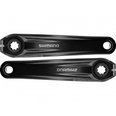 SHIMANO kliky STEPS E8000, logo XT, 170 mm, černé, bez přev.