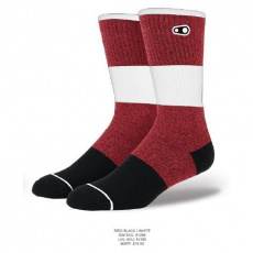 CRANKBROTHERS Icon MTB 9'' Sock-Red/Black/White S/M