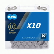 ŘETĚZ KMC X10 ŠEDÝ BOX