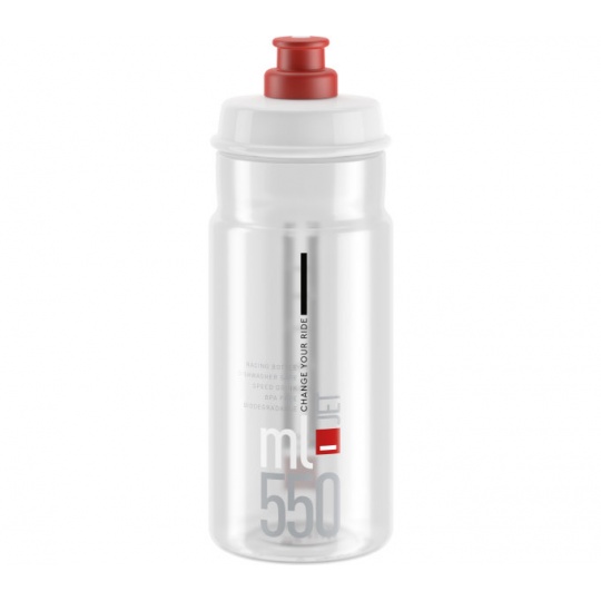 ELITE láhev JET 24' čirá/červené logo, 550 ml
