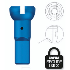 Sapim nipl Alu Polyax 14 modrý secure lock