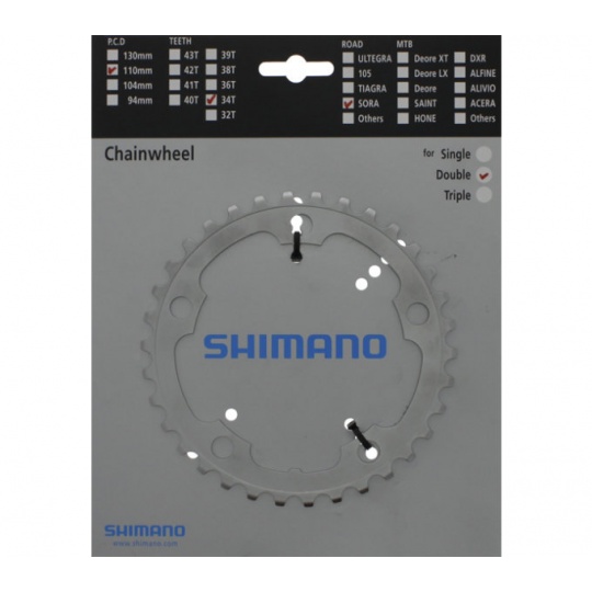 SHIMANO převodník FC3450 34z, stříbrný