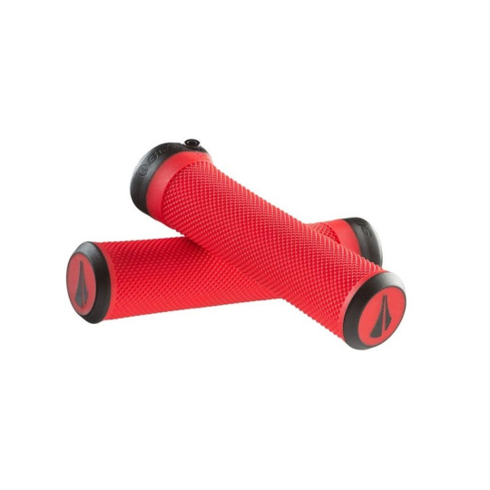 SLATER LOCK-ON GRIP Red, 135mm, 30-32 OD, Tapered and Ergonamtically Ovalized