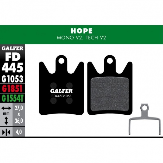 GALFER destičky HOPE FD445 advanced