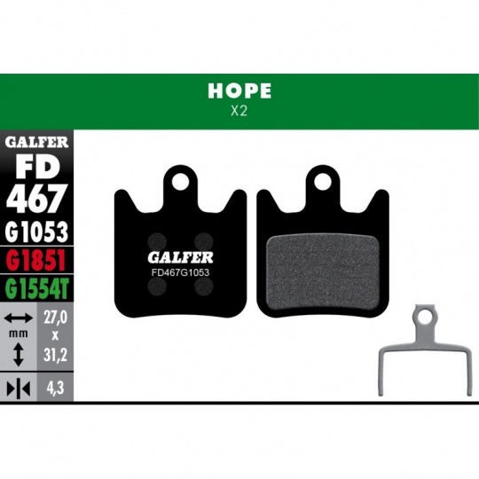 GALFER destičky HOPE FD467 advanced