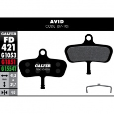 GALFER destičky AVID/SRAM FD421 standart