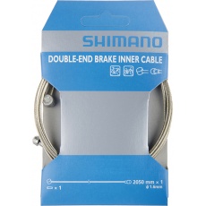 SHIMANO brzdové lanko s dvojím zakončením SILNICE/MTB, 1,6mm x 2050mm, 10 ks