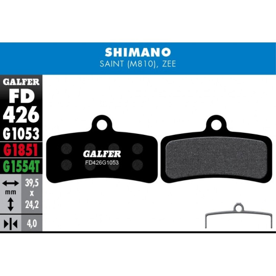 GALFER destičky SHIMANO/TRP FD426 advanced
