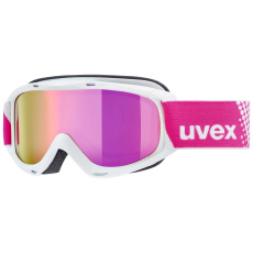lyžařské brýle UVEX SLIDER FM white DL/FM pink-LGL (S3) (1030) (S5500261030)