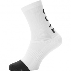 GORE M Mid Brand Socks-white/black